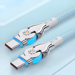 Cablu USB-C/USB-C rotativ…